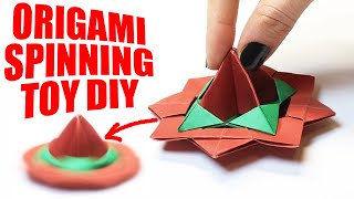 DIY Origami Spinning Toy | DIY Paper Gyroscope