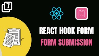 #7 REACT HOOK FORM 📝 - FORM SUBMISSION🚀 #codewithaswin #yt #reactjs #reacthookform #formsubmission