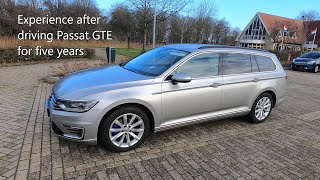 Volkswagen Passat GTE PHEV - five years driving experience and charging data (part1)