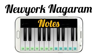 Newyork Nagaram | Sillunu oru Kadhal | A.R.Rahman | Piano notes | Smile Music | perfect piano