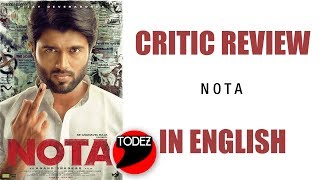NOTA Tamil Movie Review in English | Vijay Devarakonda