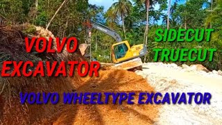 VOLVO EXCAVATOR WHEELTYPE||ROAD SIDECUT×TRUECUT