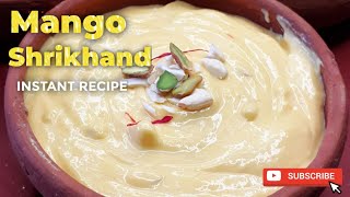 Mango shrikhand//Amarkhand recipe //Shrikhand recipe//শ্রীখন্ড রেসিপি//श्रीखंड रेसिपी