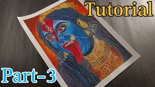 kali mata Drawing Part -3 Tutorial step by step