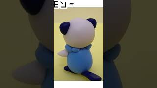 【今日のポケモン】ダイソーの樹脂粘土で「ミジュマル」つくってみた。POKEMON CLAYART MAKING #shorts