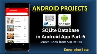 SQLite Database in Android Part-6 | Search Book Functionality | #androidprojects #android