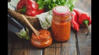 AJVAR-Traditional Albanian Recipe- Roasted Red Pepper Spread