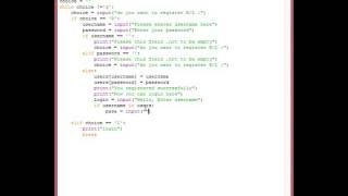 User registration system in python part 2