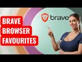 How to Add or Remove Favorite Websites in Brave Browser