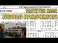 Partitur Koor Ngolu Parsorion