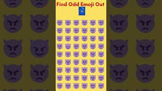 Find The Odd Emoji || Spot The Difference || #shorts #trending#emojichallenge #viral @quizgym #72