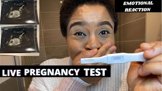 SHOCKING LIVE PREGNANCY TEST | FINDING OUT I’M PREGNANT | MY FERTILITY JOURNEY |FAILED CONTRACEPTIVE