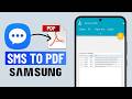 How to Export Text Messages as PDF on Samsung Phone (Free)