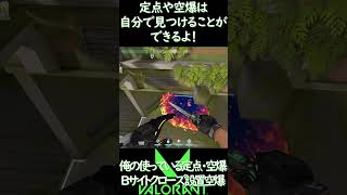 (フラクチャーBサイトクローズ設置に対するブリムストーン空爆定点②｝sylvestar【VALORANT】 #Shorts