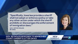 Reynolds responds to Iowa sheriff who says he won't comply with unconstitutional detainers from ICE