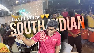 LALBAUG BEATS AT DHARAVI🔥🥁| SOUTH INDIAN HALDI SHOW | कडकच वाजवलयं !🔥😻| VLOG 127😍