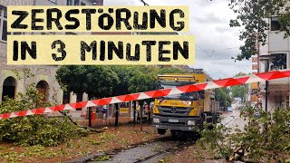 Zerstörung in nur 3 Minuten! Schäden im Garten? Windhose und Unwetter in Frechen und Köln