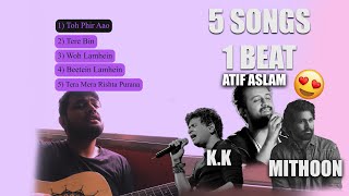 5 Nostalgic Songs on 1 Beat | (ZelliX Mashup) | K.K | Atif Aslam | Mithoon | Mustafa Zahid | Pritam