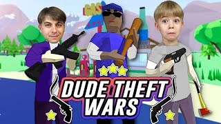 Лучше чем GTA!? 😳 Dude Theft Wars - Коды и прохождение! Катаемся на Bugatti Бургетти! 😆