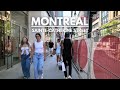 Montreal Walking Tour 4K Sainte-Catherine Street | Summer 2024