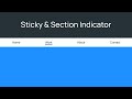 Animated Navigation with Intersection Observer | HTML, CSS, JavaScript