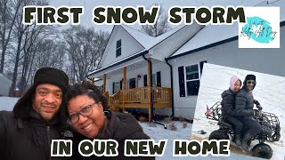 NEW HOME VLOG | FIRST SNOW STORM