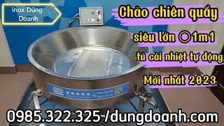 Chảo chiên điện công nghiệp rán quẩy siêu lớn nhiệt đặt tự động mới 2023