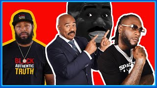 STEVE HARVEY DISRESPECTS BLACK AMERICANS OVER RELATIONSHIP WITH AFRICANS "YOU STOLE FROM BURNA BOY"