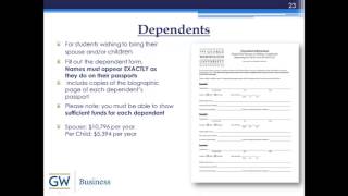 GWSB International Student Dependent Video