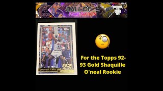 Rips for the 8,000 dollar Shaquille Oneal Topps Gold Rookie +1981 Topps Basketball Rip With Bird Hit