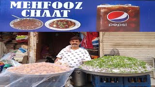 Mehfooz Chana Chaat Mountain | Pakistani Street Food | Street Aloo Cholay Chaat | Haseeb Facts TV