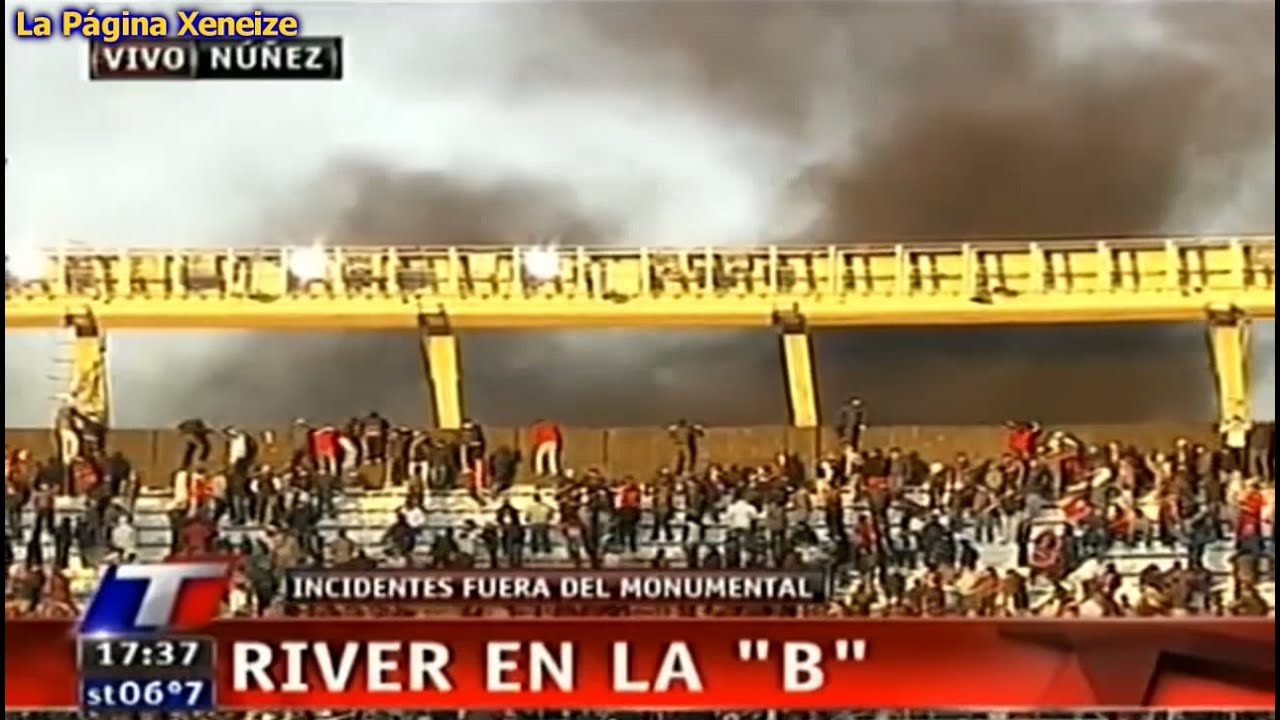 Incidentes En El Monumental Por El Descenso De River - YouTube