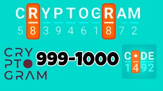 CRYPTOGRAM level 999 1000