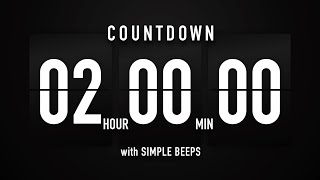 2 Hours Countdown Timer Flip Clock ✔️