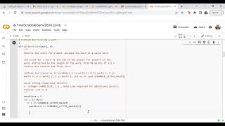 Python Scrabble Game- Part 1