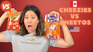 Canadian vs American SNACK Review | Cheezies vs Cheetos Classic Cheesy Snack Showdown