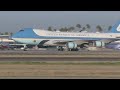 Air Force One arrives in Long Beach