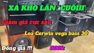 THANH LÝ XẢ KHO CUỐI NĂM: Đồng giá toàn bộ cửa hàng: Loa RCF bass 30 bãi Ý chỉ có 500k/1c.