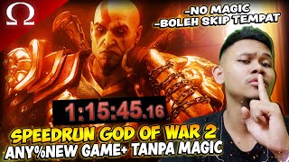 AKHIRNYA AKU TOP 1 LAGI SPEEDRUN GOD OF WAR 2 ANY%NG+ TANPA MAGIC (PS3 EMU)