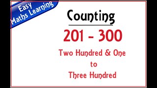 Lets learn Counting from 201 to 300 for Kids || 201 से 300 तक की गिनती || TITU Learning