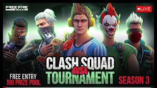 Free Fire Clash Leauge Tournament//Day 4 🥰🥰