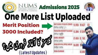 NUMS Colleges 7th List Uploaded | Classes Start Delay | Happy News for Low Aggregates