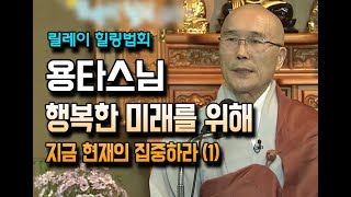 행복한 미래를 위해 지금 현재의 집중하라 (1) _ 용타스님 [릴레이힐링법회]