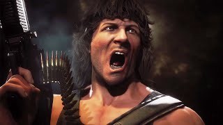 Mortal Kombat 11 - Rambo All Intros & Victories