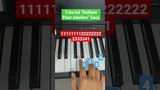 Tutorial "Balada para Adelina" Lo más fácil del mundo🌎 #piano #pianotutorial #relax