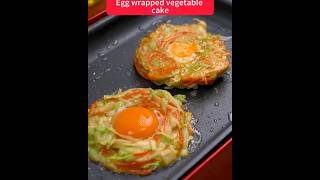 egg wrapped  vegetable cake