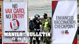 Taguig City police ask motorists to present their vaccination card