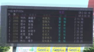 2015年東海インカレ　女子800ｍ決勝