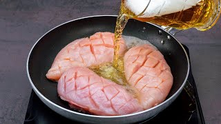 With beer! Cook the chicken breast like a real MasterChef