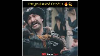 Ertugrul Saved Gunduz 🔥 | Ertugrul ghazi Attitude status | Dirillis Ertugrul #StatusZone #Shorts